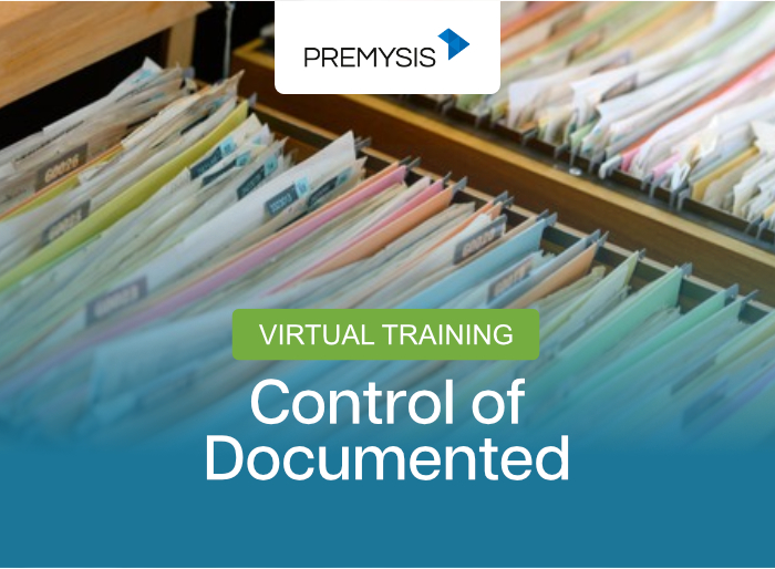 Virtual Training Control of Documented information